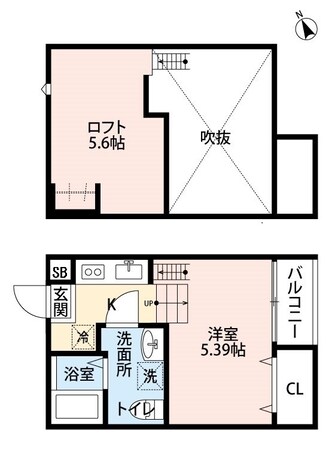 ヴェルミヨン天台の物件間取画像